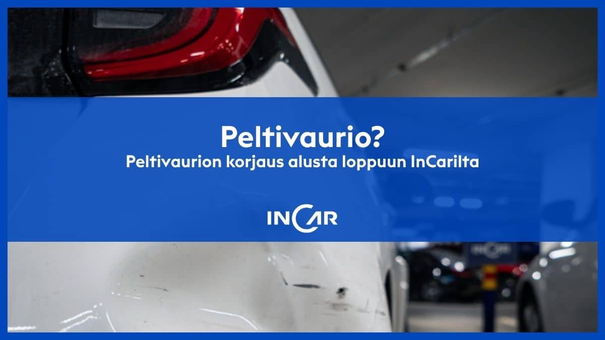 Auton peltivaurion korjaus InCarilla, jossa pellin oikaisu, maalaus ja turvajärjestelmien tarkastus tehdään ammattitaidolla.
